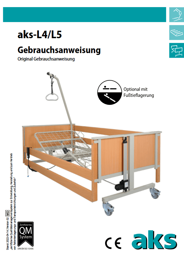 Anleitung für das Pflegebett L4/L5